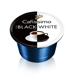 Neu als ganze Bohnen und Kapseln: For Black’n White Kaffee von Tchibo